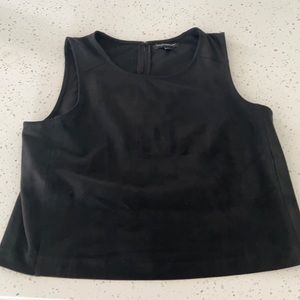 Faux suede tank